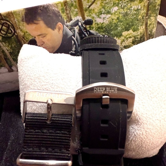 DEEP BLUE Defender Day Date Luxury Sport Dive Watch - Picture 6 of 8